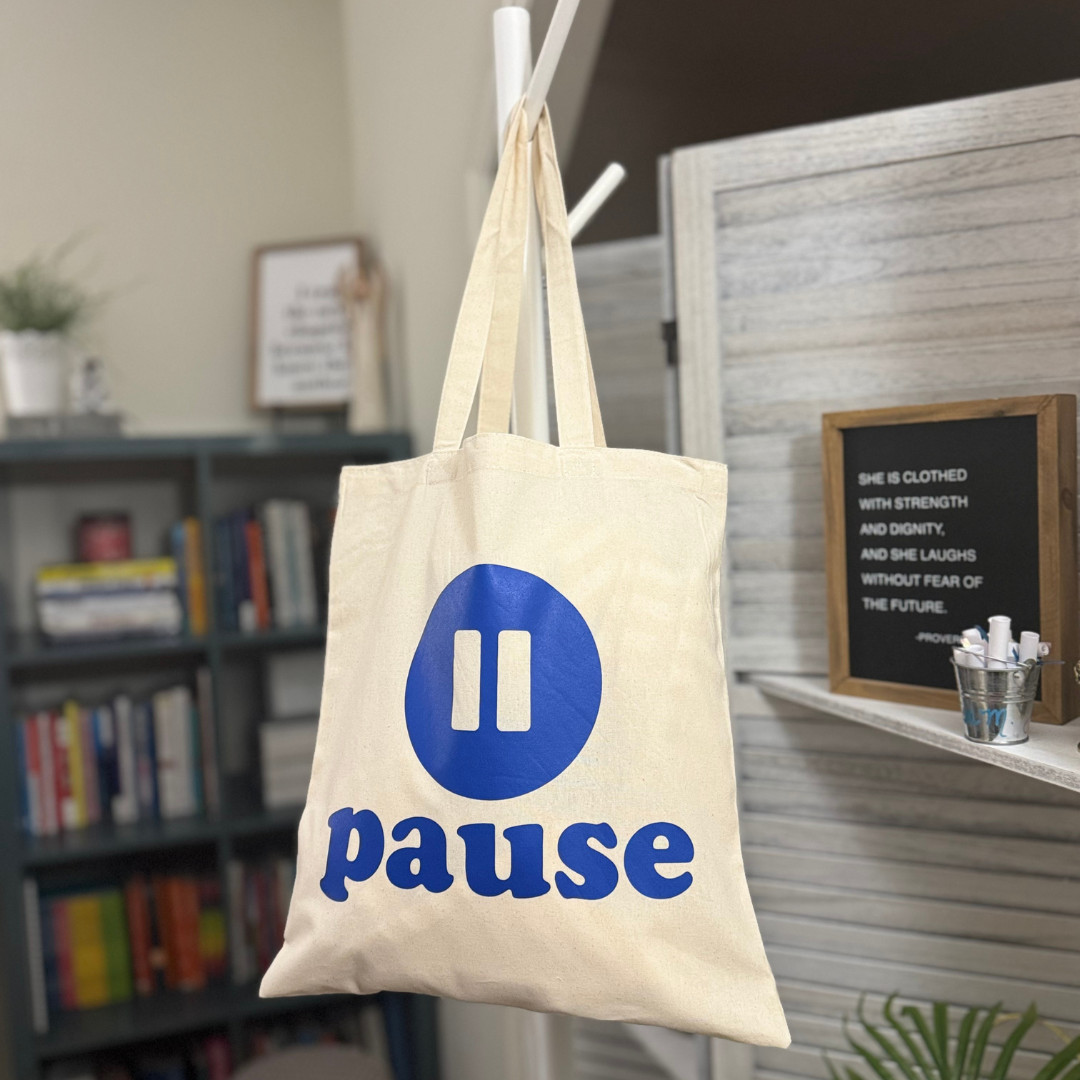 Pause Tote Bag