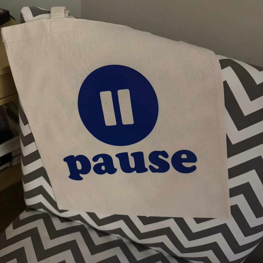 Pause Tote Bag