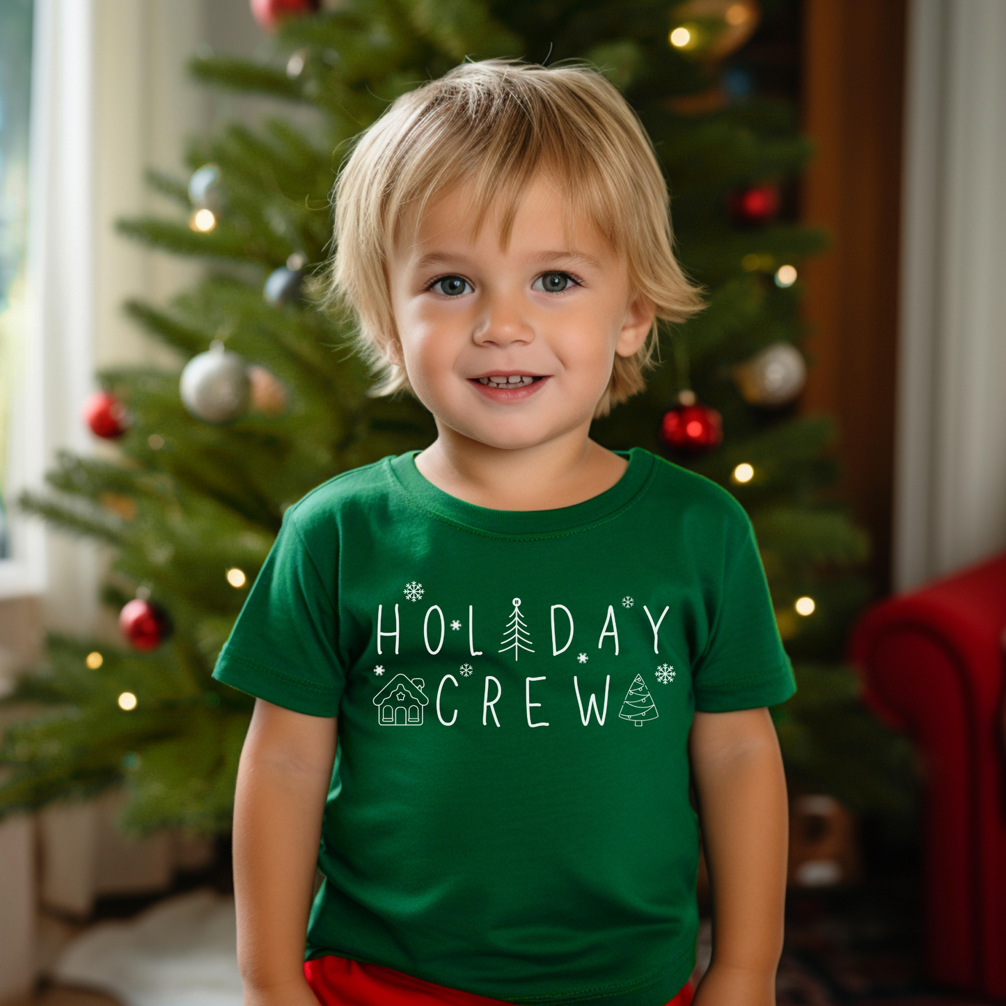 Youth Holiday Crew Tshirt