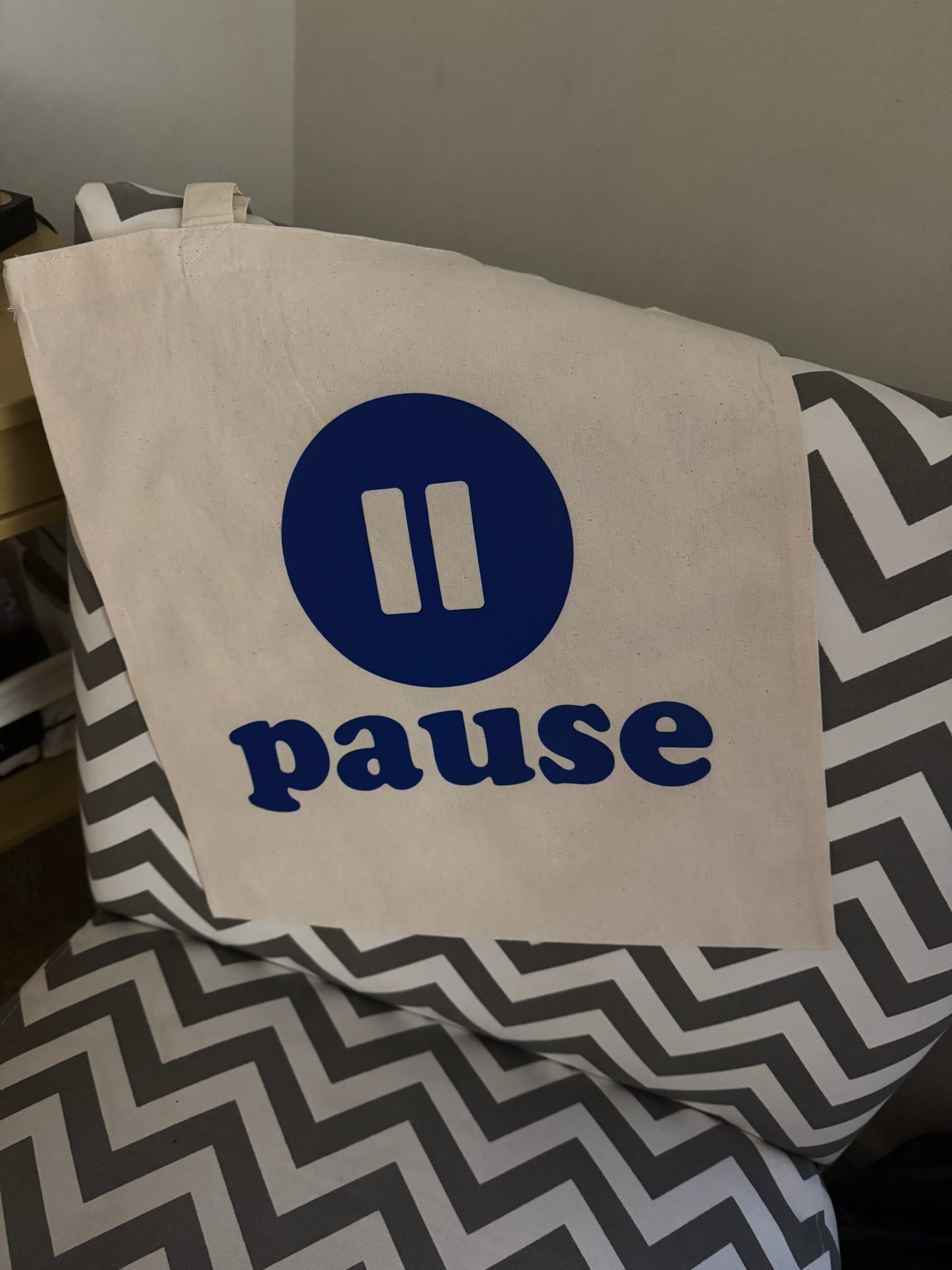 Pause Tote Bag