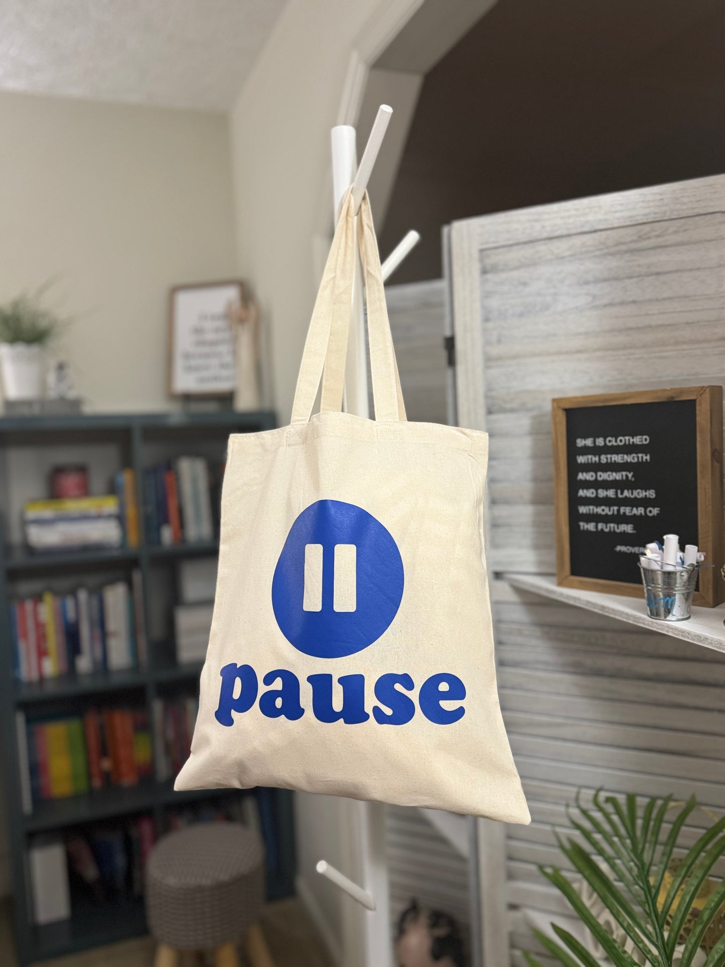Pause Tote Bag