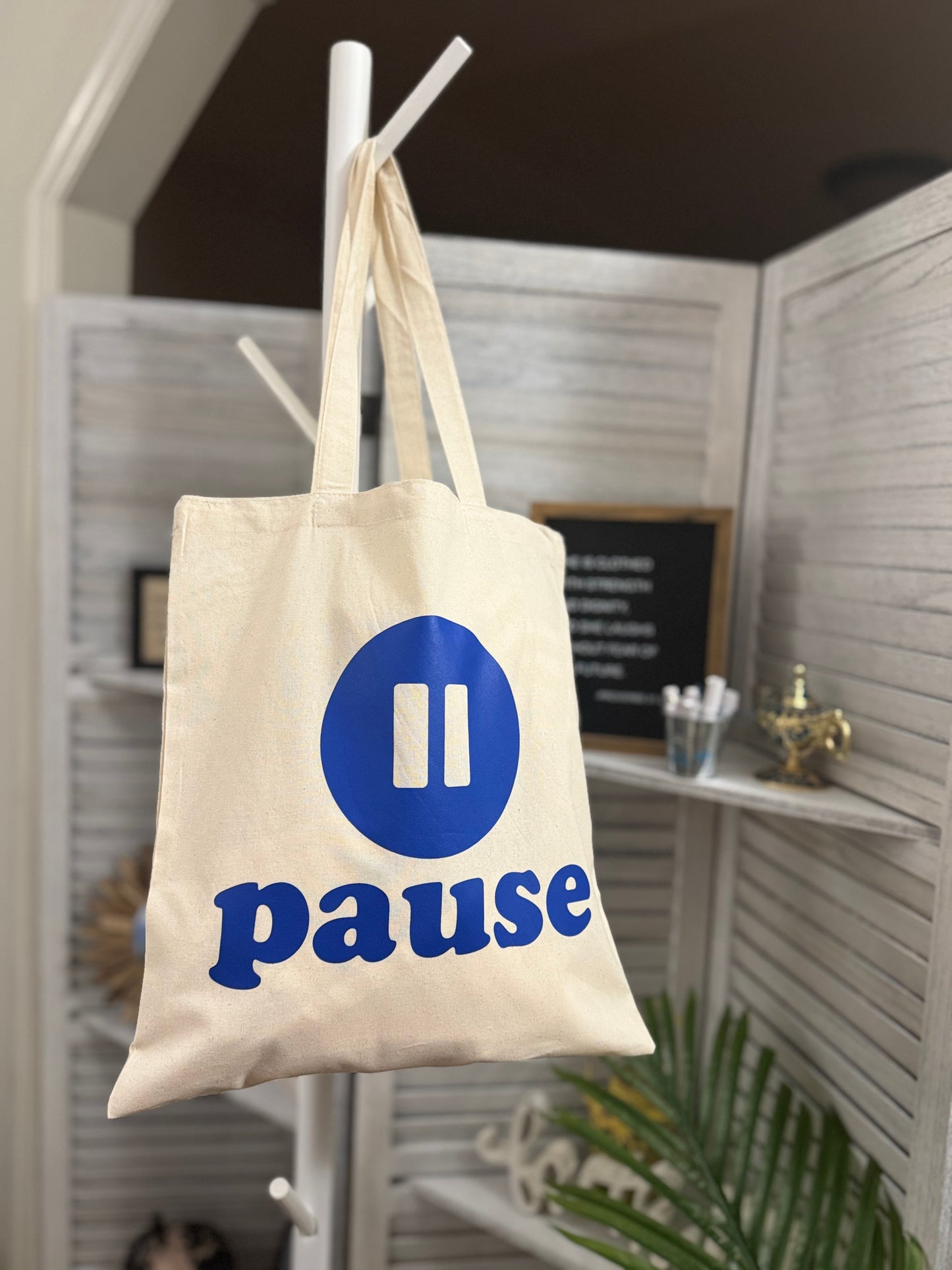 Pause Tote Bag