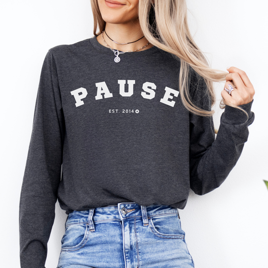 University Pause Long Sleeve Tshirt