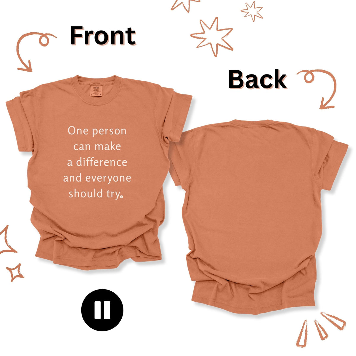 One Person Tshirt